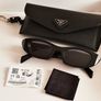 Prada Style Black Geometric Sunglasses Image 4
