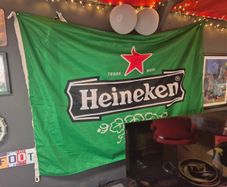 Commercial Heineken flag 5x3ft