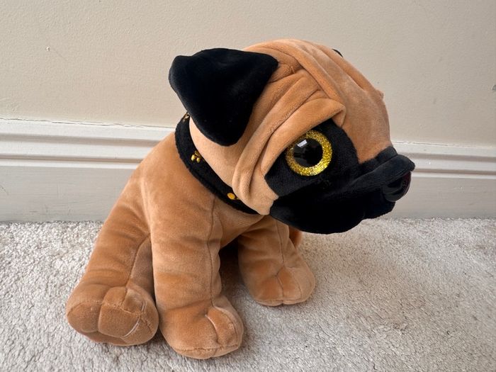Squashy Paws French Bulldog Plush Whitehouse Leisure approx. 23 cm. Used Please see photos