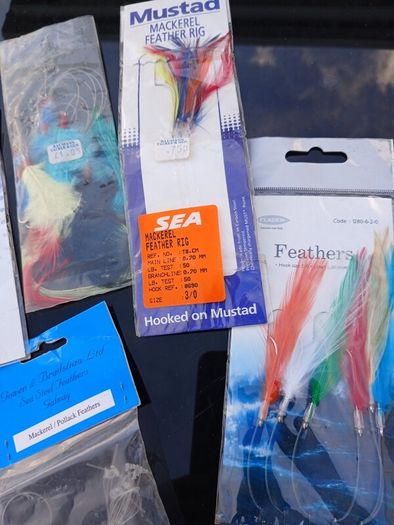 sea fishing feather rigs x9.