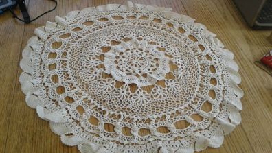 antique lace tablecloth