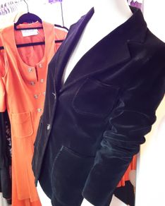 Brian Tucker Irish Designer Vintage Velvet Blazer