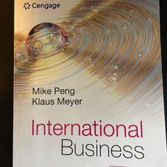 International Business Mike Peng and Klaus Meyer 4th Edition
