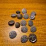 Vintage illustrated buttons, set of 17. Image 2