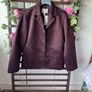 Bnwt Burgundy H&M suede effect jacket size xsmall Image 3