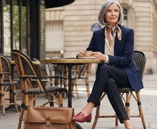 Stylish French Lancel Leather Briefcase Women's Bag