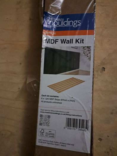 Cheshire Mouldings MDF Shaker Wall panelling kit