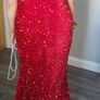 red evening dress Image 5