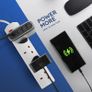 DESIRETECH White Electric Extension Lead - 4 Gang, 2 Metre Cable with UK Plug & 3 Pin Socket - Wall Mountable & Multi Socket Mains Strip for Home, Bedroom, Kitchen, & Office (1 Pack) Image 6