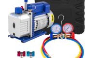 Refrigerant Vacuum Pump Kits Manifold Gauge for Household Air Conditioning(3CFM 1-4 HP)