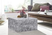 Monobloc Coffee Table  High Gloss MDF  Varnished Design Living Room Table Cube Square Lounge Side Table Cube Shape