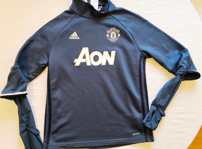 2016 Manchester United Adidas Training Long Sleeve Jersey Size Size Age 11/12 Years
