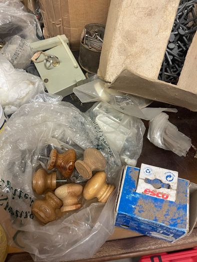 Contents of carpenters workshop.