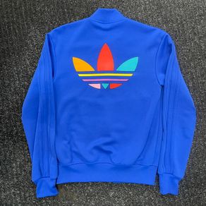 Adidas Zip Up Pharrell Williams Rainbow Collection ROYAL BLUE X-SMALL