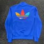 Adidas Zip Up Pharrell Williams Rainbow Collection ROYAL BLUE X-SMALL Image 2