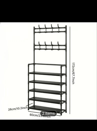 Shoe rack(5 tier), heavy duty storage units(5, 4, 3 tiers)