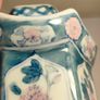 7" Signed Hand Painted Hexagon Ginger Jar Image 10