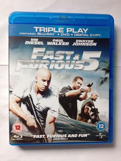 Fast & Furious Movies 1-7 [Blu-ray Movie] Paul Walker & Vin Diesel [Blu-ray Movie]