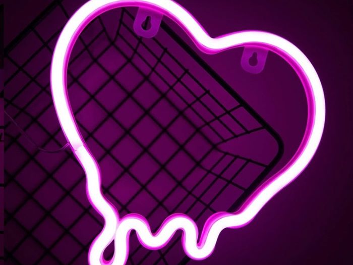Heart Neon Signs, Pink Heart Neon Lamp Pink LED Neon Lights Night Light for Bedroom USB/Battery Operated Heart Night Lights for Wall Home Kids' Room Birthday Party Bar Decor Best Gifts (FREE POSTAGE)