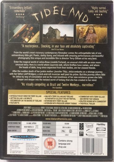 Tideland [2005] (Terry Gilliam Film) Jodelle Ferland, Brendan Fletcher, Janet McTeer, Jennifer Tilly & Jeff Bridges [Movie 2DVD]