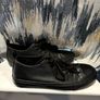 Black Primark Leather-Look Trainers / Sneakers - Size UK 6 / EUR 39 (Worn Once) Image 6