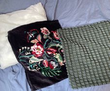 Cushion pad and two covers