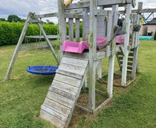 Playhouse swing set
