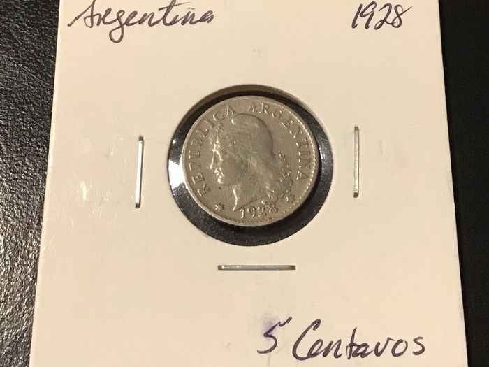 Argentina 1928 5 Centavos
