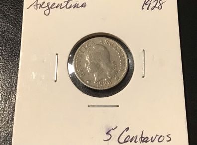 Argentina 1928 5 Centavos