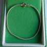 Vintage Sterling Silver 925 Snake Chain Bracelet length 7" - 2,3g Image 2