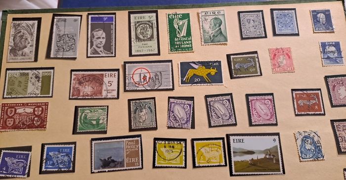 47 Irish stamps from the 1920's