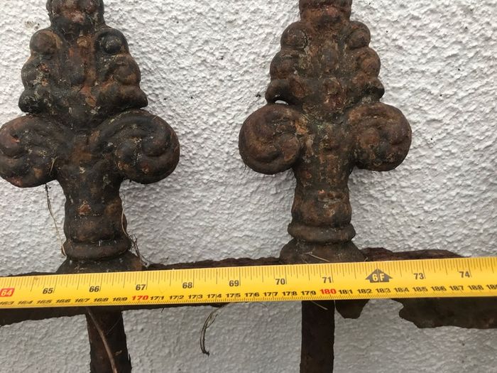 Iron antique railings fencing