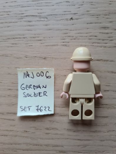 lego iaj006 german soldier, set indiana jones 7622