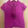 Short Sleeve Purple Cardigan / Jumper Image 5