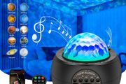 Night Light Star Projector, Galaxy Planets Projector Light 15 Colors Nebula Cloud Starlight Projector Starry Night Lamp with Bluetooth Speaker &amp; Remote Control for Kids Adults Gifts Room Decor