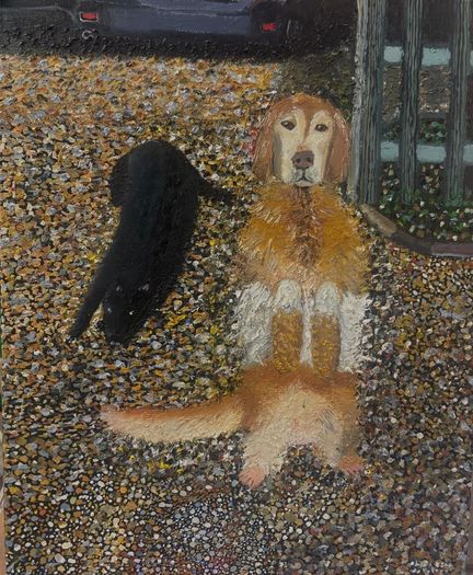 Bradley dog figurative scene