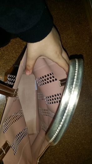 Estee Lauder gold bag