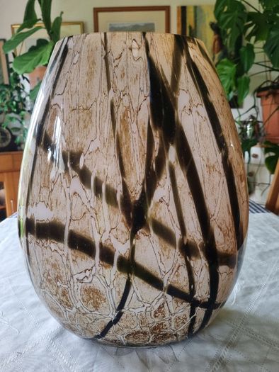 Giant Murano Vase in African patina