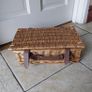 Small Suitcase Style Wicker Display Basket Image 6