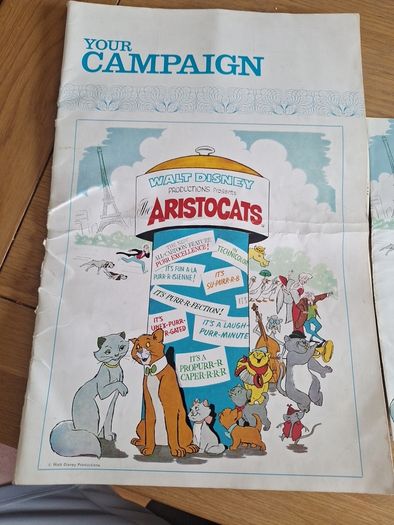 Walt Disneys The Aristocats Press Campaign Book