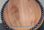 Cultured Tahitian Black Pearl Necklace & earrings