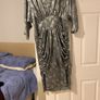 silver and black dress Image 2