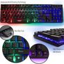 Gaming Keyboard and Mouse and Mouse pad and Gaming Headset, Wired LED RGB Backlight Bundle for PC Gamers Users - 4 in 1 Gift Box Edition Hornet RX-250 Image 2