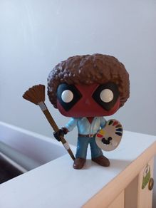 Funko Pop! Marvel Deadpool as Bob Ross #319