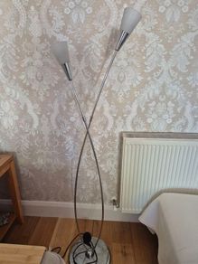 Floor Lamp with Chrome base