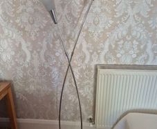Floor Lamp with Chrome base