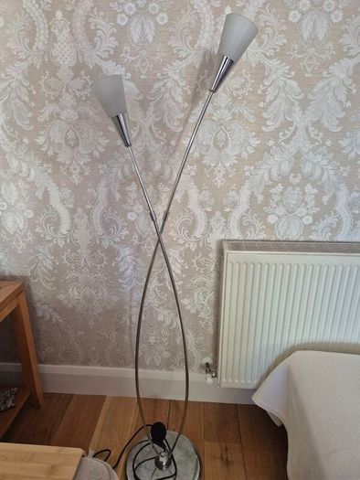 Floor Lamp with Chrome base
