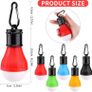 5 Pcs Camping Lights LED Tent Lights with Carabiner Clips Outdoor Mini Camping Lantern Portable LED Tent Lantern Lamp 3 Lighting Modes Hanging Light Waterproof Emergency Camping SOS Signal Light (FREE POSTAGE) Image 2
