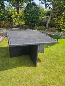 Garden Rattan square table no chairs