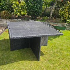 Garden Rattan square table no chairs